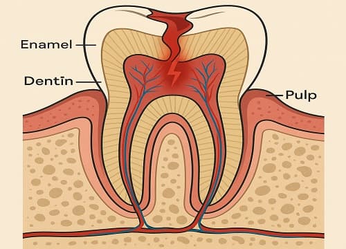 Exposed Nerve in Tooth